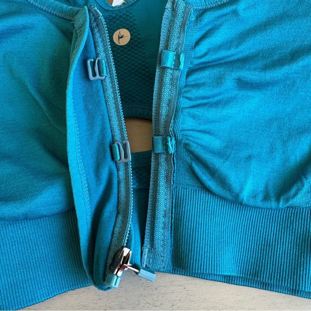 90 Degree By Reflex Activewear Support Zip Front Racerback Sports Bras Set Sz S - Picture 14 of 15